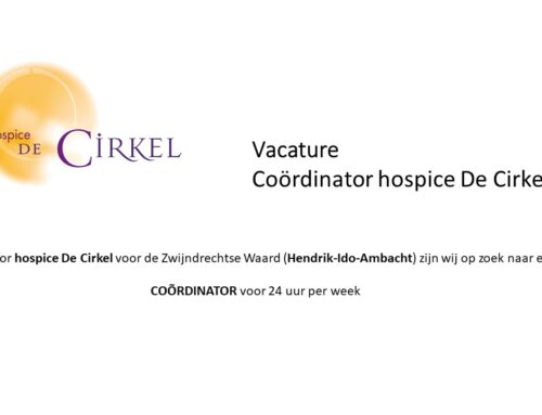 Vacature coördinator hospice De Cirkel Zwijndrechtse Waard 24 uur